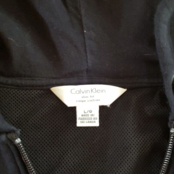 Calvin Klein Men's Large Slim Fit, Full Zip Hoodie - Picture 2 of 3